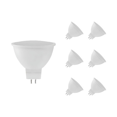 Conjunto de 6 lâmpadas LED GU5.3 Spotlight de 8 W (equivalente a 60 W), 700 lm Raydan Home
