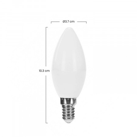 Pack 3 Lâmpadas LED para Vela E14 6W Equi.40W 470lm Raydan Home Lâmpadas LED 3