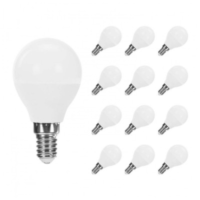 Pack 12 Bombillas LED Esférica E14 6W Equi.40W 470lm Raydan Home Bombillas LED 1