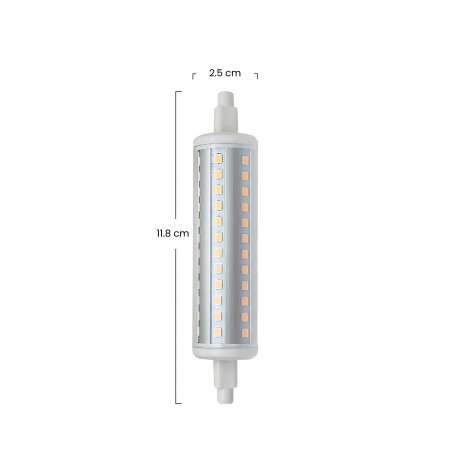 Bombilla LED Tubo R7S 10W Equi.80W 1200lm Regulable 4000K 25000H 7hSevenOn Bombillas LED 3
