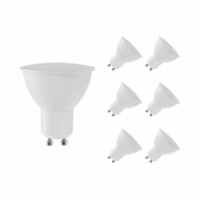 Pack 6 Lâmpadas LED GU10 Spotlight 6W Equi.50W 540lm 6000K Raydan Home Lâmpadas LED 1