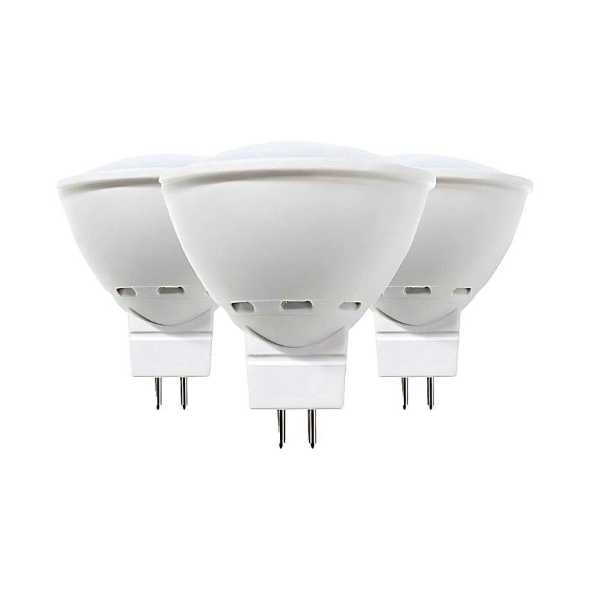 Pack 3 Bombillas LED Spotlight GU5.3 6W Equi.50W 540lm 3000K 15000H Primer Leader Bombillas LED 1