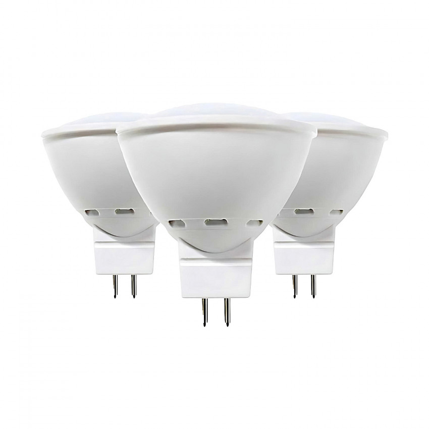 Pack 3 Bombillas LED Spotlight GU5.3 6W Equi.50W 540lm 3000K 15000H Primer Leader Bombillas LED 1