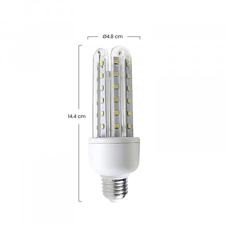 Lâmpada LED 4U E27 11W Equi.75W 1055lm 4000K 25000H 7hSevenOn Premium Lâmpadas LED 3