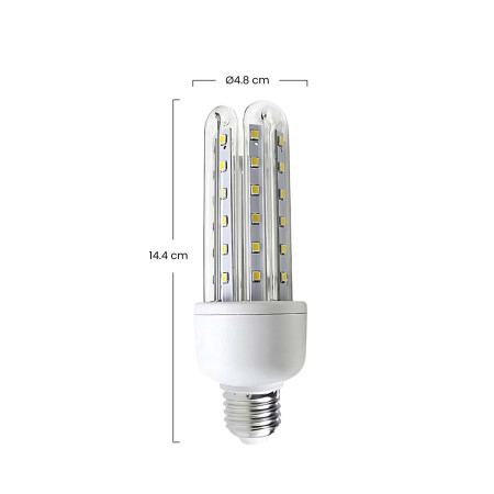 Lâmpada LED 4U E27 11W Equi.75W 1055lm 4000K 25000H 7hSevenOn Premium Lâmpadas LED 3