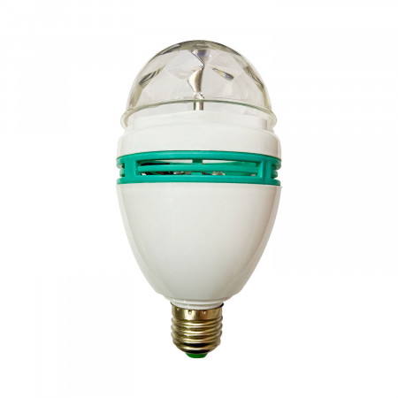 Bombilla LED Disco E27 3W Equi.20W Giratorio 360º RGB 25000H 7hSevenOn Premium Bombillas LED 1