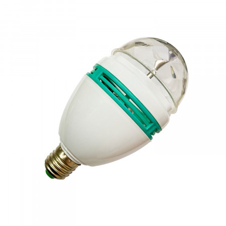 Bombilla LED Disco E27 3W Equi.20W Giratorio 360º RGB 25000H 7hSevenOn Premium Bombillas LED 2