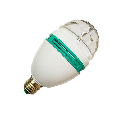 Bombilla LED Disco E27 3W Equi.20W Giratorio 360º RGB 25000H 7hSevenOn Premium Bombillas LED 2