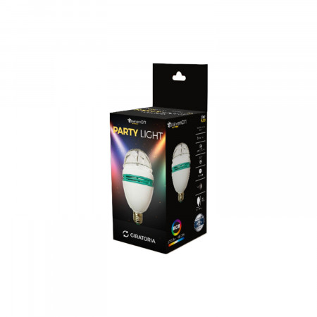 Fox Light Ampoule LED E27 3W Disco rotative RGB 360°