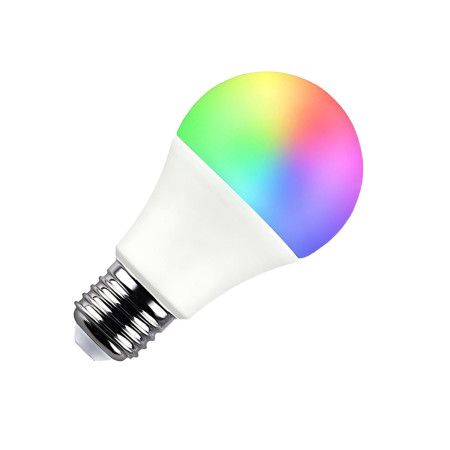 Lâmpada LED Padrão E27 9W Equi.60W 806lm RGB com Controlo Remoto 25000H 7hSevenOn Premium Lâmpadas LED 2