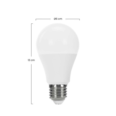 Bombilla LED Estándar E27 9W Equi.60W 806lm RGB con Mando a Distancia 25000H 7hSevenOn Premium Bombillas LED 4