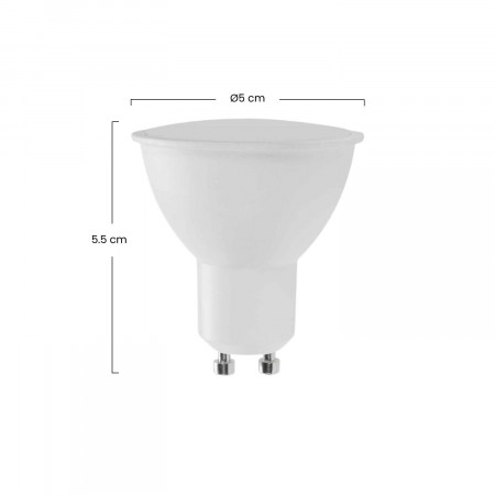 Bombilla LED Spotlight GU10 6W Equi.40W 470lm RGB con Mando a Distancia 25000H 7hSevenOn Premium Bombillas LED 4