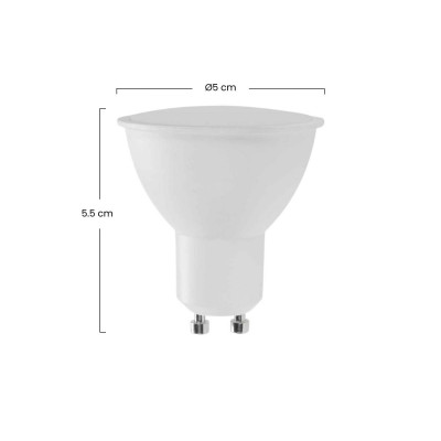 Bombilla LED Spotlight GU10 6W Equi.40W 470lm RGB con Mando a Distancia 25000H 7hSevenOn Premium Bombillas LED 4