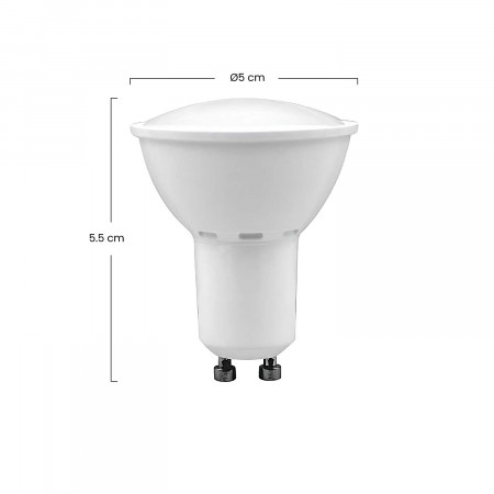 Pack 2 Bombillas LED Spotlight GU10 6W Equi.50W 540lm 4000K 25000H 7hSevenOn Premium Bombillas LED 3
