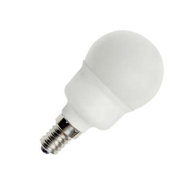 Bombilla CFL Bajo Consumo Esférica E14 11W 495lm 2700K 7hSevenOn Iluminación Bajo Consumo 2