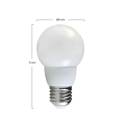 Bombilla CFL Bajo Consumo Mini Globo E27 8W 360lm 2700K Economiklas Iluminación Bajo Consumo 3