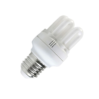 Pack 2 Lâmpadas CFL economizadoras de energia Mini 6U E27 11W 605lm 2700K Merylux Iluminação economizadora de energia 2
