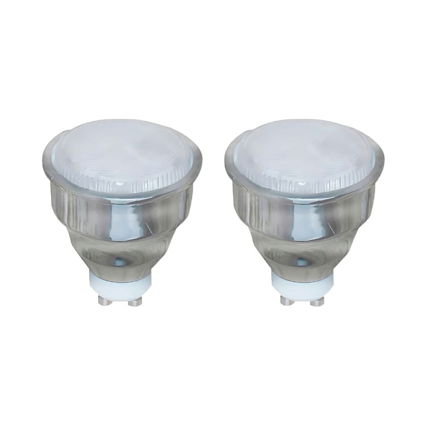Confezione da 2 lampadine CFL a basso consumo Spotlight GU10 9W 400lm 2700K 7hDayron Illuminazione a basso consumo 1