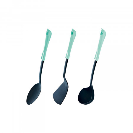 Set Utensilios De Cocina Kit X 5 Nylon Espatula Cucharon