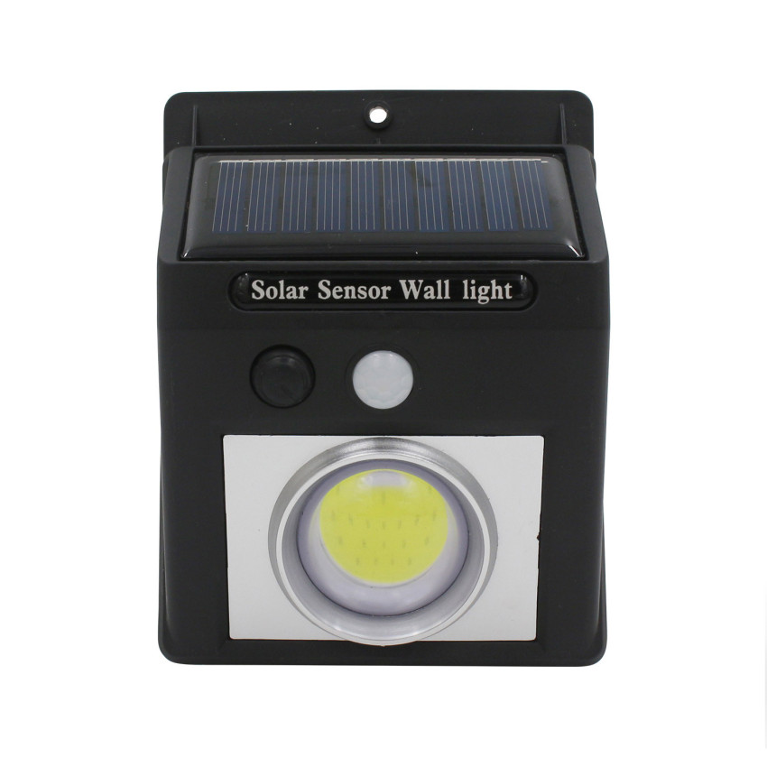 Applique a LED a energia solare con sensore crepuscolare e di movimento, nera, 7500K, 20.000 ore 7hSevenOn