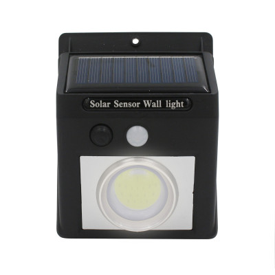 Applique murale solaire à LED avec capteur crépusculaire et détecteur de mouvement, noire, 7 500 K, 20 000 h 7hSevenOn