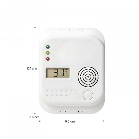 Detector Electroquímico de Monóxido de Carbono con Alarma 7hSevenOn Elec Cámaras y Sensores 2