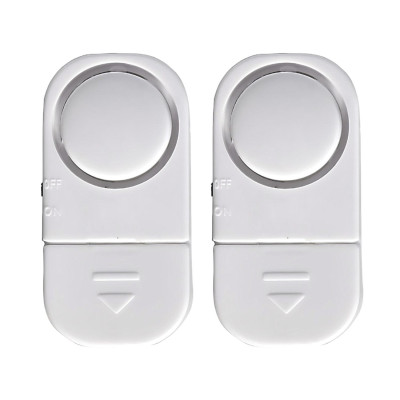 Pack 2 Alarmas para Puertas y Ventanas con 6 Pilas LR44 Incluidas Blanco Nine&One Cámaras y Sensores 1