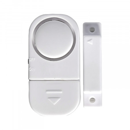 Pack 2 Alarmas para Puertas y Ventanas con 6 Pilas LR44 Incluidas Blanco Nine&One Cámaras y Sensores 2
