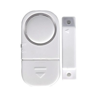 Confezione da 2 allarmi per porte e finestre con 6 batterie LR44 incluse, bianco, Nine&One
