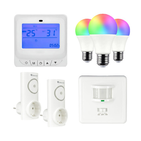 Set de Iluminación y Confort Hometech O91 Bombillas LED 1