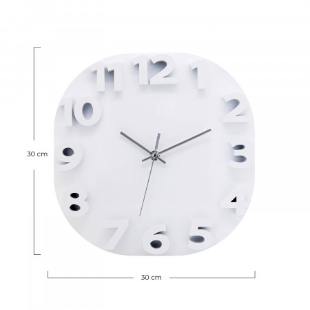 Relógio de parede 3D moderno 30x30cm O91 Relógios de parede 3