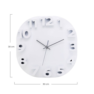 Reloj de Pared Moderno 3D 30x30cm O91 Relojes de Pared 3