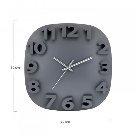 Reloj de Pared Moderno 3D 30x30cm O91 Relojes de Pared 7