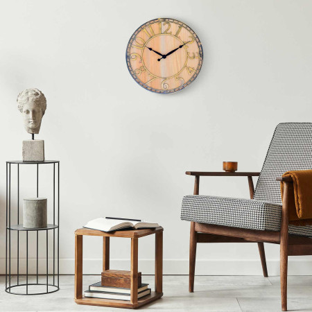 Reloj de Pared Vintage Marrón Ø33cm O91 Relojes de Pared 5