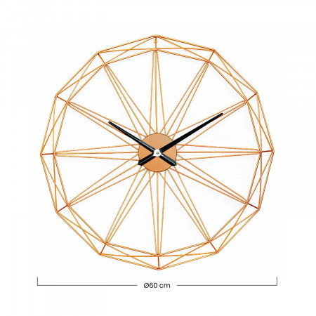 Relógio de parede dourado moderno Ø80cm O91 Relógios de parede 4