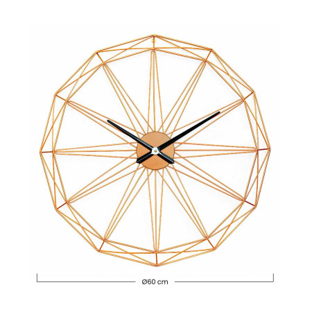 Relógio de parede dourado moderno Ø80cm O91 Relógios de parede 4