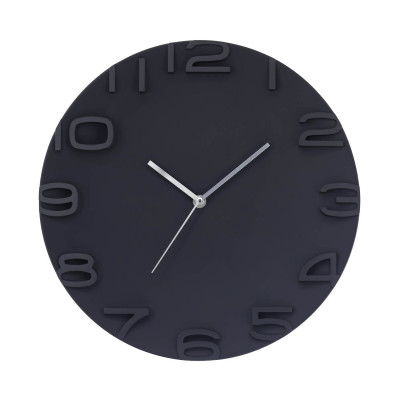 Relógio de parede moderno 3D preto Ø34.5cm O91 Relógios de parede 1