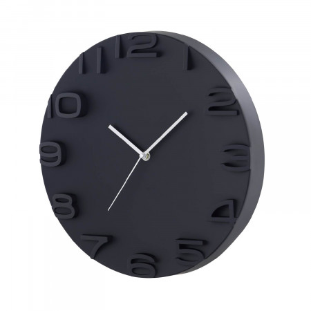 Relógio de parede moderno 3D preto Ø34.5cm O91 Relógios de parede 2
