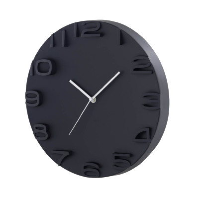 Reloj de Pared Moderno 3D Negro Ø34.5cm O91 Relojes de Pared 2