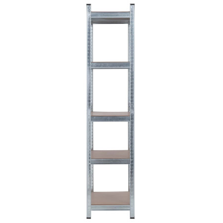 Pack 2 Estantes modulares galvanizadas com 5 prateleiras ajustáveis 180x90x40cm 875Kg Thinia Home Prateleiras 2