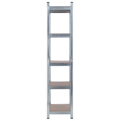 Pack 2 Estanterías Modulares Galvanizadas con 5 Baldas Ajustables 180x90x40cm 875Kg Thinia Home Estanterías 2