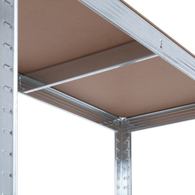 Pack 2 Estanterías Modulares Galvanizadas con 5 Baldas Ajustables 180x90x40cm 875Kg Thinia Home Estanterías 3