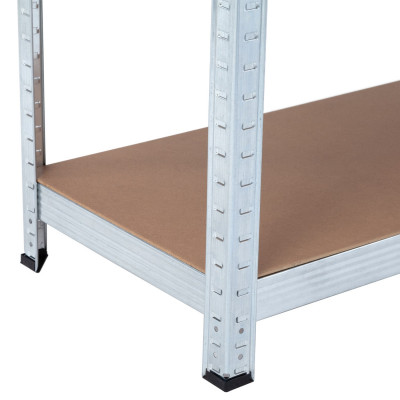 Pack 2 Estanterías Modulares Galvanizadas con 5 Baldas Ajustables 180x90x40cm 875Kg Thinia Home Estanterías 4