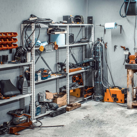 Pack 2 Estanterías Modulares Galvanizadas con 5 Baldas Ajustables 180x90x40cm 875Kg Thinia Home Estanterías 7