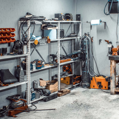 Pack 2 Estanterías Modulares Galvanizadas con 5 Baldas Ajustables 180x90x40cm 875Kg Thinia Home Estanterías 7