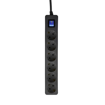 Regleta 6 Enchufes Schuko 1,5m con Interruptor 7hSevenOn Bases Múltiples 1
