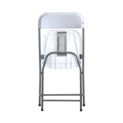 Cadeira dobrável branca 49x44.5x80.5cm 7house Cadeiras de jantar com pernas metálicas 4
