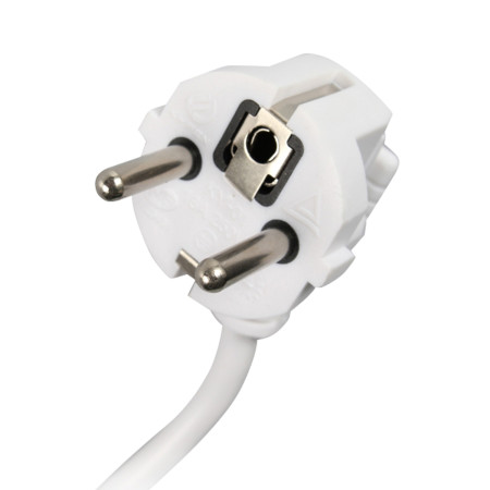 Embalagem 2 x 6 réguas de tomadas Schuko 1m Branco sem interrutor 7hSevenOn Tomadas múltiplas 4