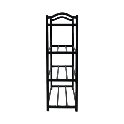 Estantería Zapatero 4 Baldas Neo Negro 63x20x62cm 7house Percheros y Zapateros 2