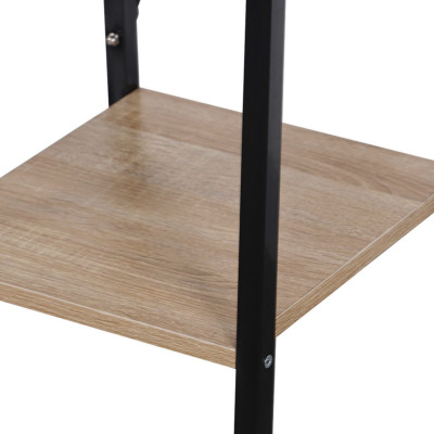 Estantería Metálica con 4 Baldas de Madera Oren 148x34x32,5cm 7house Estanterías 3